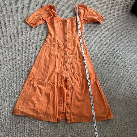 Urban Outfitters Orange Button-Down Dress - Picture 6 of 9